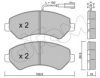 CIFAM 822-709-1 Brake Pad Set, disc brake